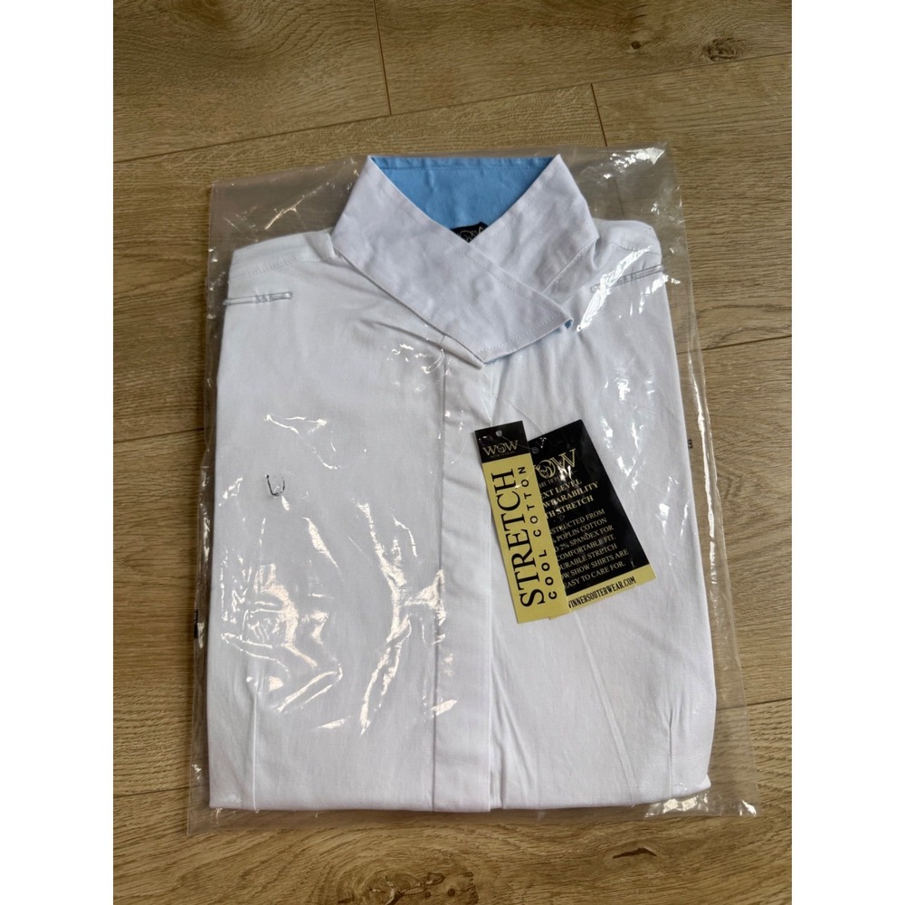 NWT WOW prepare to perform next level show shirts button up equestrian sz XS 0-2